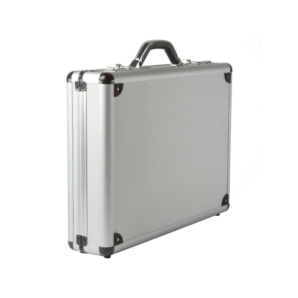Alpine Swiss Aluminum Attache Case Padded Laptop Briefcase Combo Lock Hard Sided Alpine Swiss Aluminum Attache Case Padded Laptop Briefcase Combo Lock Hard Sided
